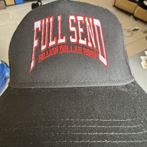 NWT Full Send X Dababy Trucker Hat Black Red Billion Dollar Baby" Baseball Cap
